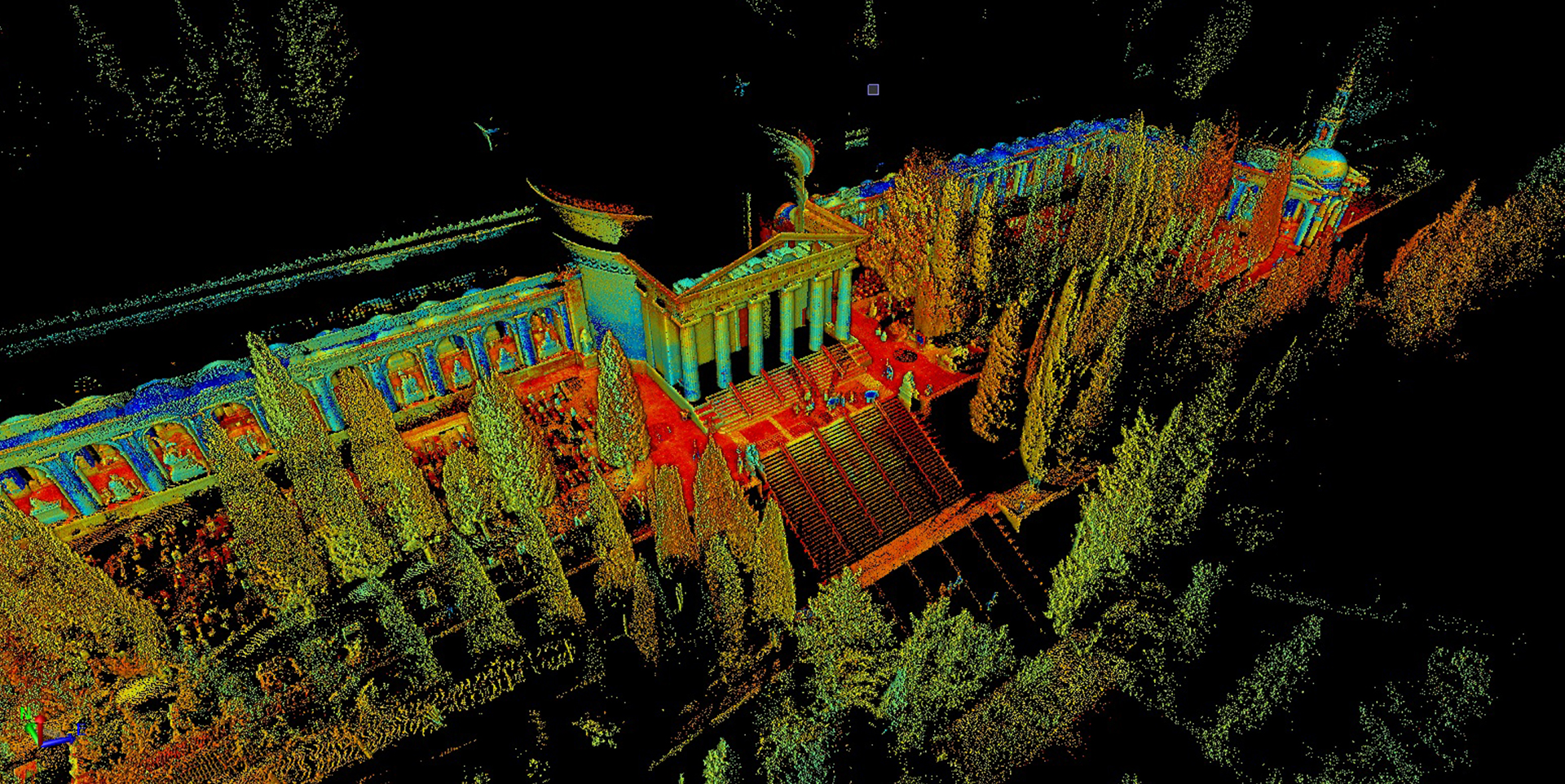 Rappresentazione di un monumento attraverso una nuvola di punti. Digital Twin Data